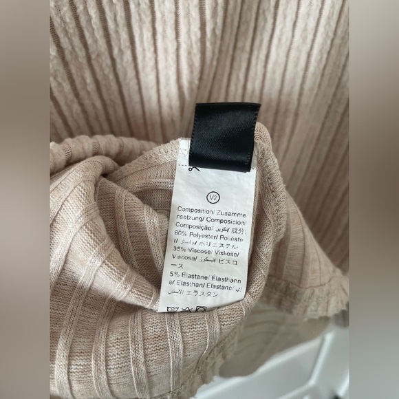 Cozy Cream Ribbed Sweater | SHEIN | L - Picture 4 of 6